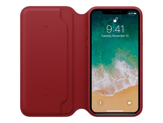 iPhone X Leather Folio - (PRODUCT) RED - Image 2