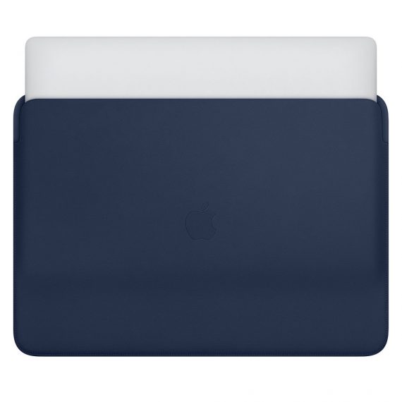Leather Sleeve for 16-inch MacBook Pro - Midnight Blue - Image 2
