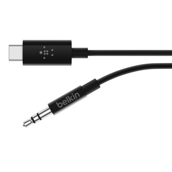 USB-C TO 3.5 MM AUDIO CABLE, 0.9m Black