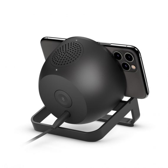 BOOST UP CHARGE UP Wireless Charging Stand + Speaker, White - Image 5