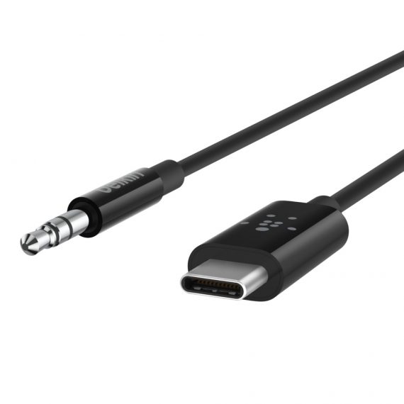 USB-C TO 3.5 MM AUDIO CABLE, 0.9m Black - Image 2