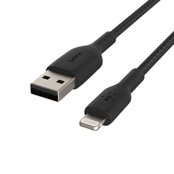 Câble à gaine tressée Lightning vers USB-A BOOST↑CHARGE™ (3 m, noir) - Image 3
