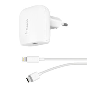 Chargeur secteur USB-C PD (20 W) avec câble USB-C vers Lightning