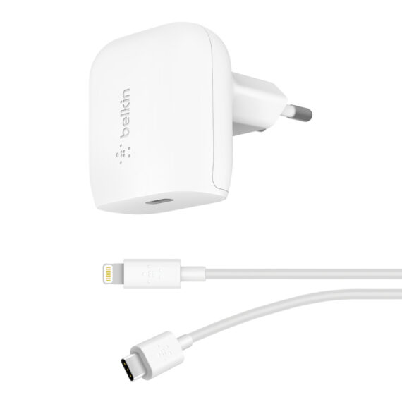 Chargeur secteur USB-C PD (20 W) avec câble USB-C vers Lightning