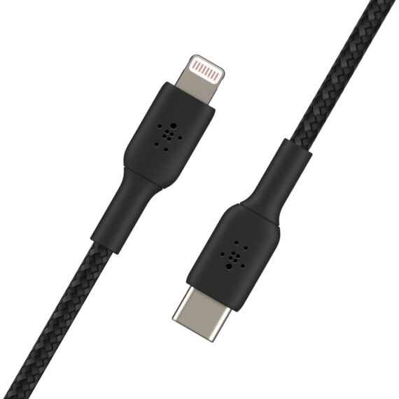 Câble à gaine tressée USB-C vers Lightning BOOST↑CHARGE™ (1 m, noir) - Image 4
