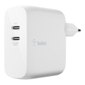 Chargeur secteur 2 ports USB-C PD BOOST↑CHARGE™ (63 W) avec technologie GaN