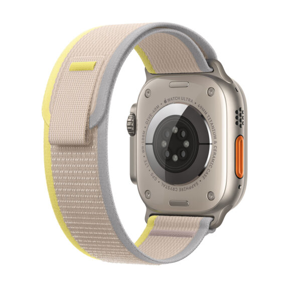 Apple Watch Ultra GPS + Cellular Titanium Yellow Beige Trail Loop 49 mm - M/L - Image 2
