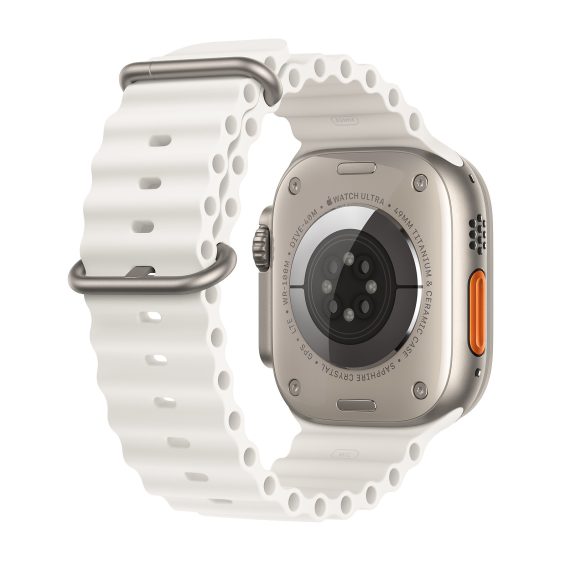 Apple Watch Ultra GPS + Cellular Titanium White Ocean Band 49 mm - Image 2