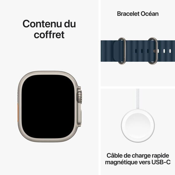 Apple Watch Ultra 2 GPS + Cellular Titanium Case Blue Ocean Band 49 mm - Image 4