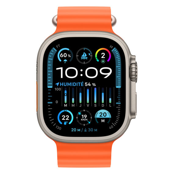 Apple Watch Ultra 2 GPS + Cellular Titanium Case Orange Ocean Band 49 mm - Image 2