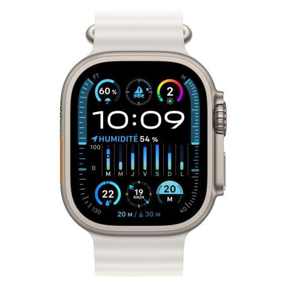Apple Watch Ultra 2 GPS + Cellular Titanium Case Blanc Ocean Band 49 mm - Image 2