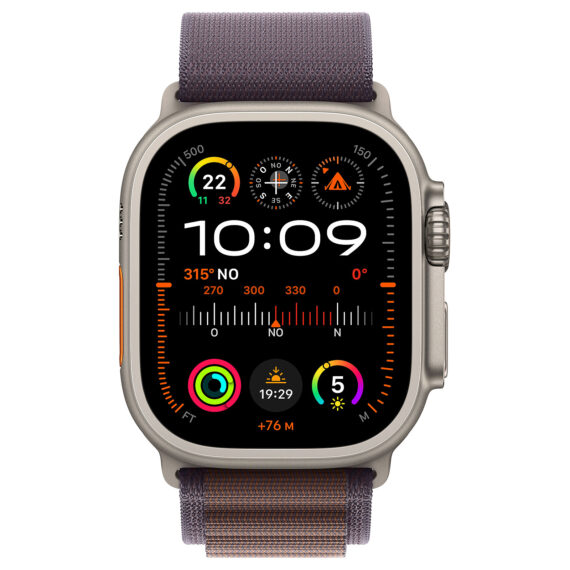 Apple Watch Ultra 2 GPS + Cellular Titanium Case Indigo Alpine Loop 49 mm - L - Image 2