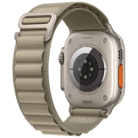 Apple Watch Ultra 2 GPS + Cellular Titanium Case Olive Alpine Loop 49 mm - L - Image 3