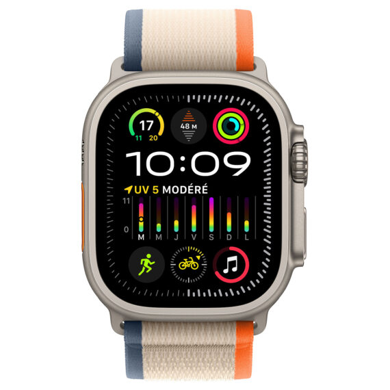 Apple Watch Ultra 2 GPS + Cellular Titanium Case Orange/Beige Trail Loop 49 mm - M/L - Image 2