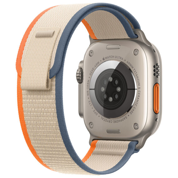 Apple Watch Ultra 2 GPS + Cellular Titanium Case Orange/Beige Trail Loop 49 mm - M/L - Image 3
