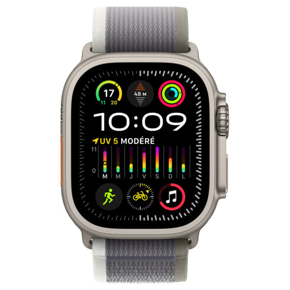Apple Watch Ultra 2 GPS + Cellular Titanium Case Green/Grey Trail Loop 49 mm - S/M - Image 2