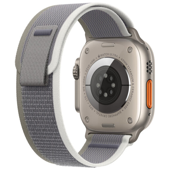 Apple Watch Ultra 2 GPS + Cellular Titanium Case Green/Grey Trail Loop 49 mm - S/M - Image 3