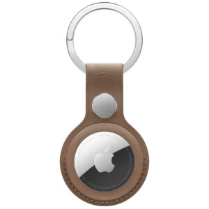 AirTag FineWoven Key Ring Taupe