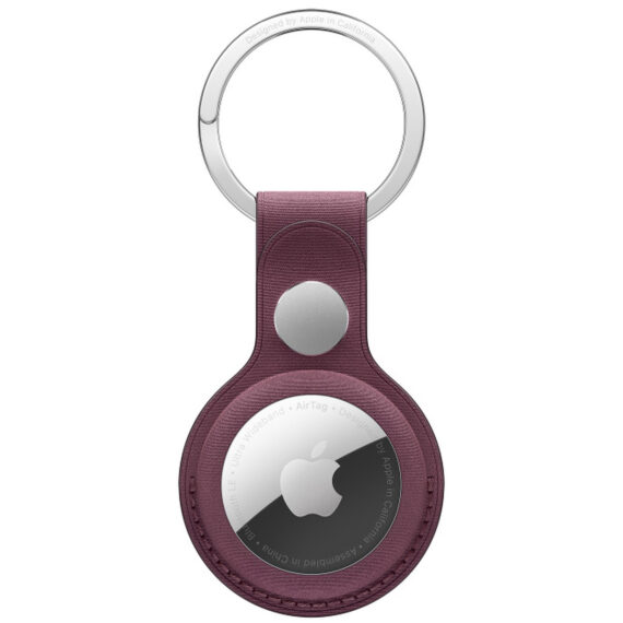 AirTag FineWoven Key Ring Mulberry