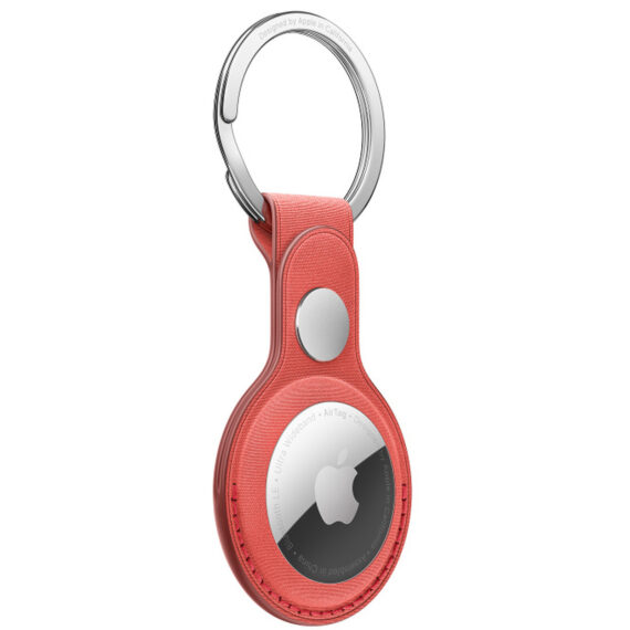 AirTag FineWoven Key Ring Coral - Image 3
