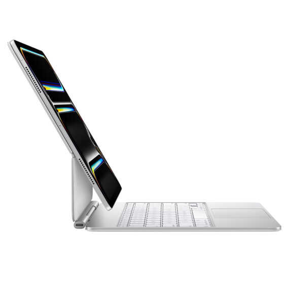 Magic Keyboard for iPad Pro 13 inch M4 French White - Image 2