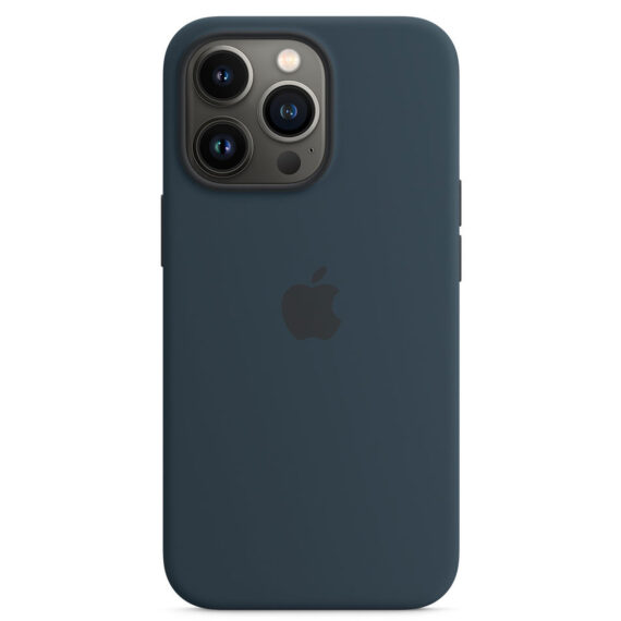 iPhone 13 Pro Max Silicone Case with MagSafe – Abyss Blue