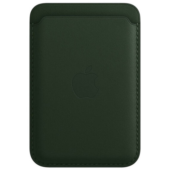 iPhone Leather Wallet with MagSafe - Sequoia Green