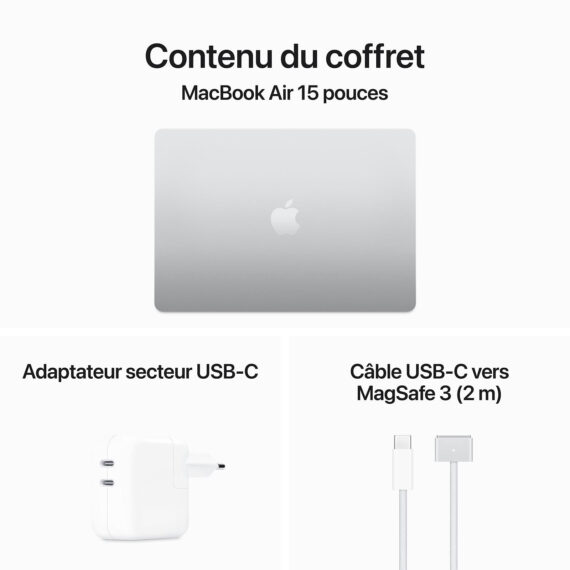 13 inch MacBook Air Apple M3 Silver with 8-core CPU and 8-core GPU (2024) – Image 4