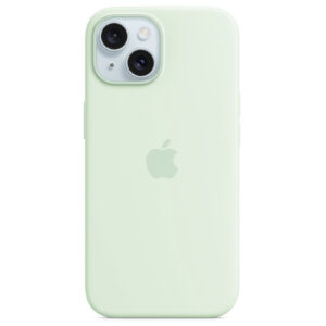 iPhone 15 Plus Silicone Case with MagSafe - Soft Mint