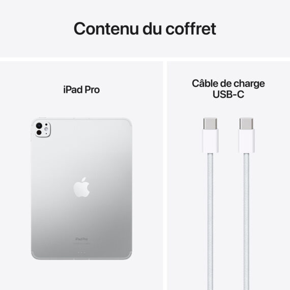 Apple iPad Pro M4 (2024) 11 pouces Argent Nano texture glass - Image 4