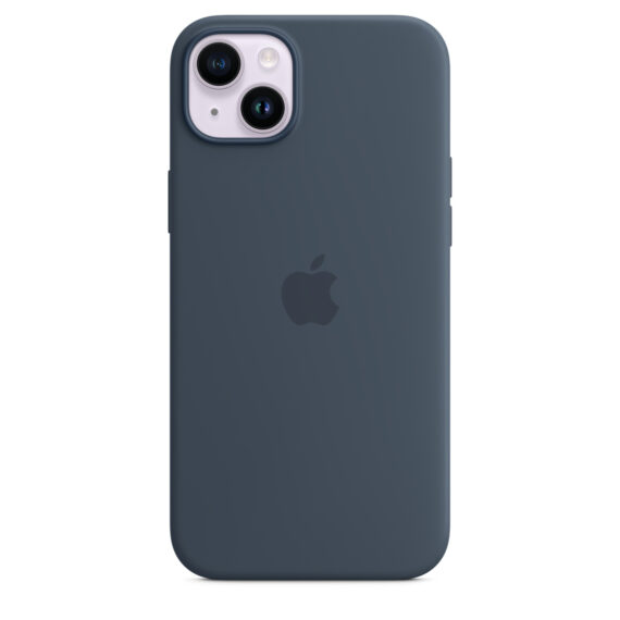iPhone 14 Plus Silicone Case with MagSafe - Storm Blue