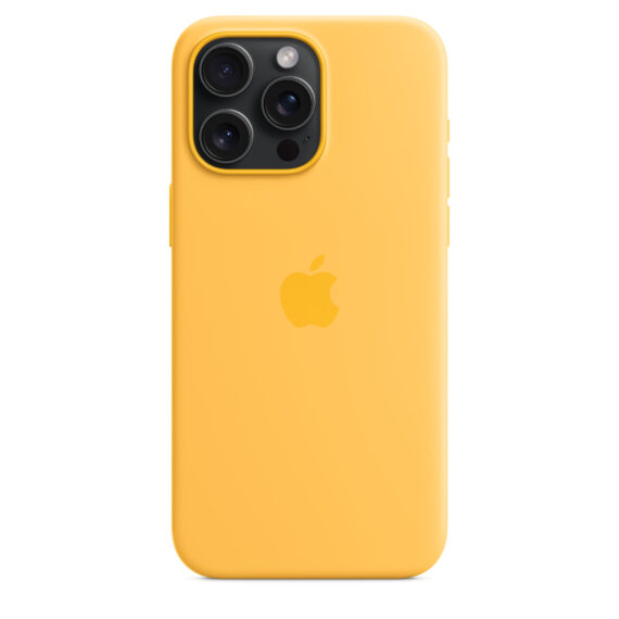 iPhone 15 Pro Max Silicone Case with MagSafe - Sunshine (MWNP3ZM/A)