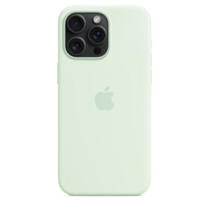 iPhone 15 Pro Max Silicone Case with MagSafe - Soft Mint (MWNQ3ZM/A)