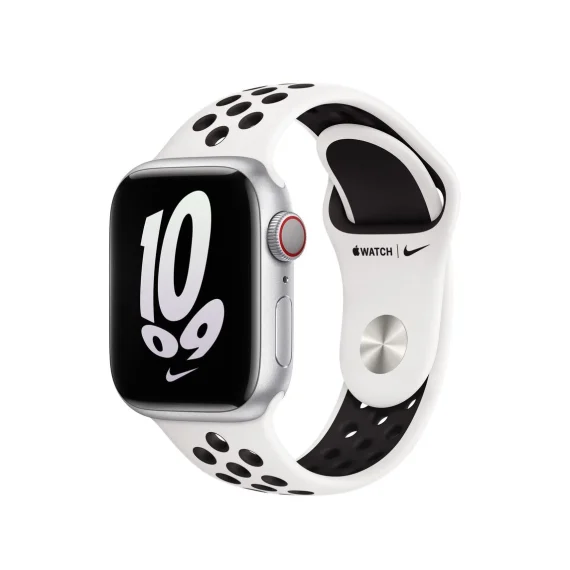 Apple Watch 41mm Summit White/Black Nike Sport Band - Image 2