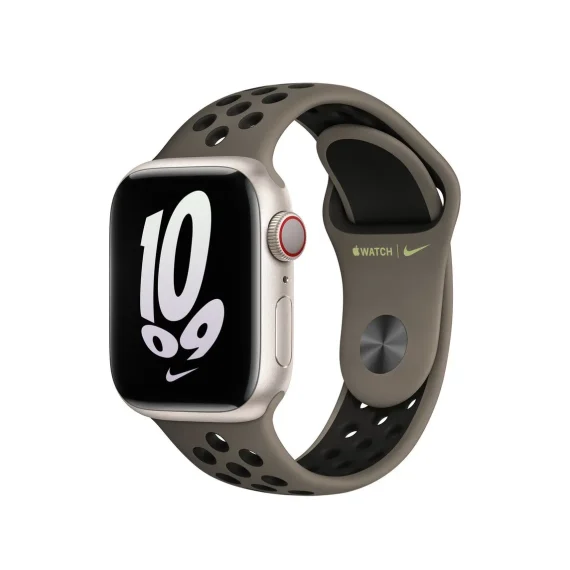 Apple Watch 41mm Olive Grey/Black Nike Sport Band - Image 2