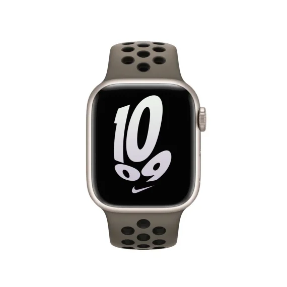 Apple Watch 41mm Olive Grey/Black Nike Sport Band - Image 3