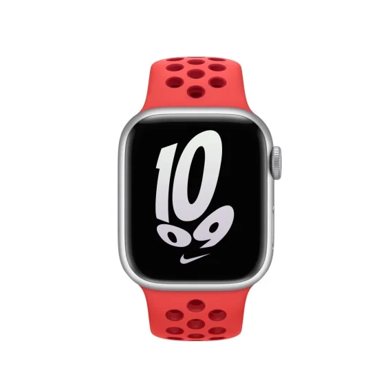 Apple Watch 41mm Bright Crimson/Gym Red Nike Sport Band - Image 3