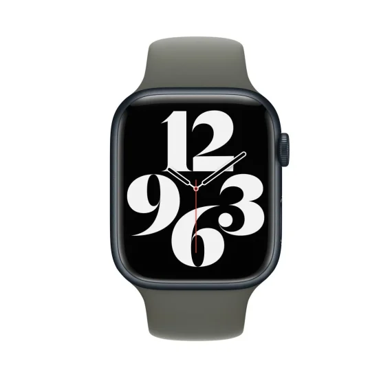 Bracelet sport vert olive pour Apple Watch 41 mm - Image 2