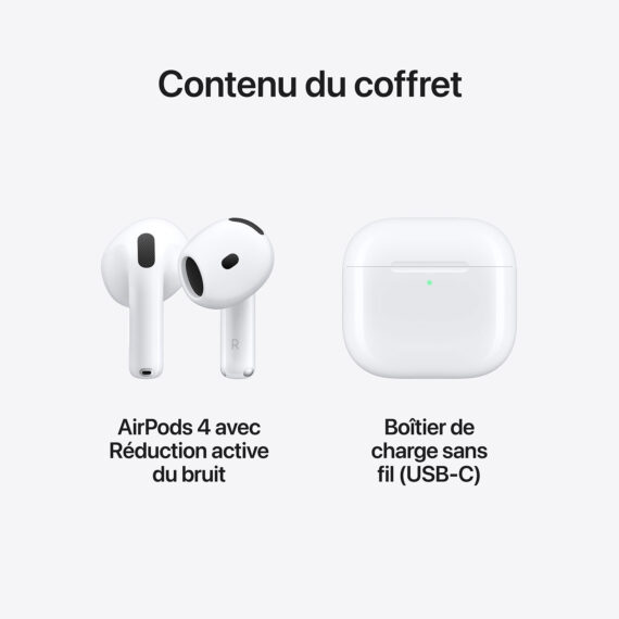 Apple AirPods 4 avec Réduction active du bruit - Image 2