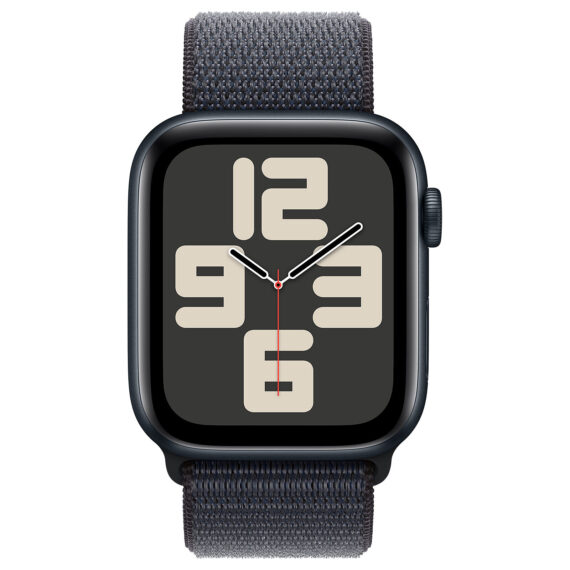 Apple Watch SE GPS 40mm Starlight Aluminium Case with Ink Sport Loop (2024) - Image 2