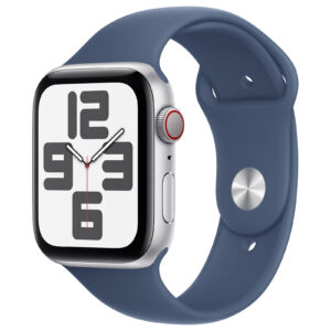 Apple Watch SE GPS 40mm Starlight Aluminium Case with Denim Sport Loop (2024)