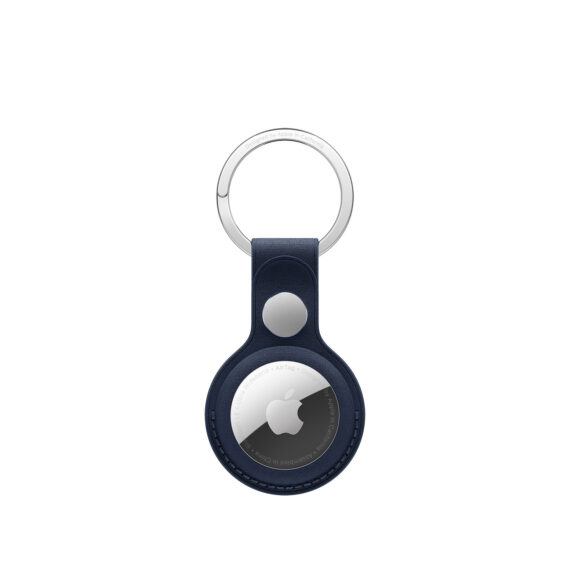 AirTag FineWoven Key Ring Deep Blue
