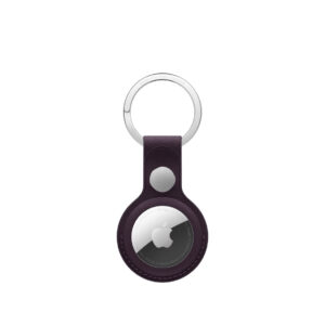 AirTag FineWoven Key Ring Blackberry