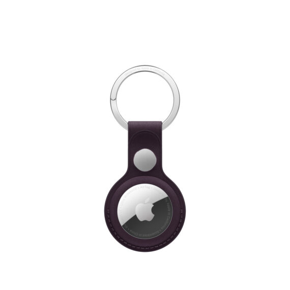 AirTag FineWoven Key Ring Blackberry
